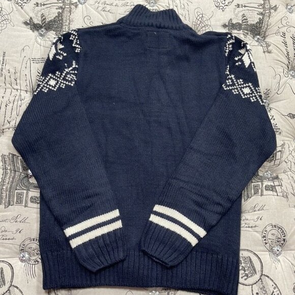 Weatherproof Fair Isle Toggle Knit Cardigan - Picture 12 of 13